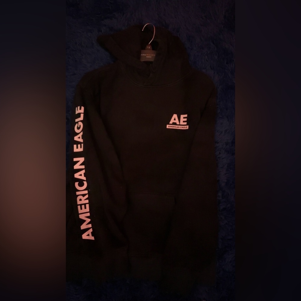 Black American eagle hoodie